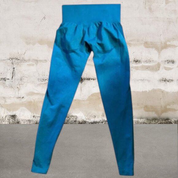 Pants - Heathered Blue Women's Leggings Size Medium